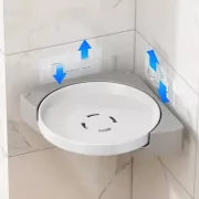 Кутова обертова полиця для ванної кімнати Multi Functional Rotational Tray