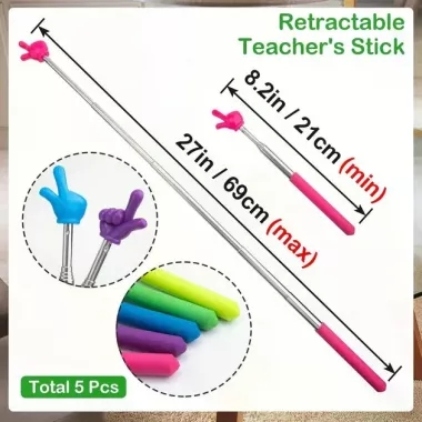 Указка палец телескопическая 21/69 см Pick-me пикми палочка, выдвижная «Рука»