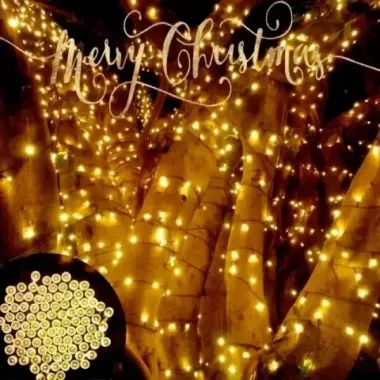 Уличная гирлянда с солнечной панелью линза диод SFK-16 Водонепроницаемые светодиодные лампы-гирлянда 10м