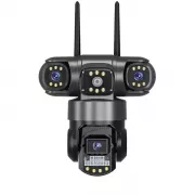 Уличная поворотная Wi-Fi IP камера видеонаблюдения EVKVO SC28 V380 Pro | 3 Линзы | 16MP