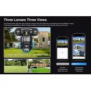 Уличная поворотная Wi-Fi IP камера видеонаблюдения EVKVO SC28 V380 Pro | 3 Линзы | 16MP