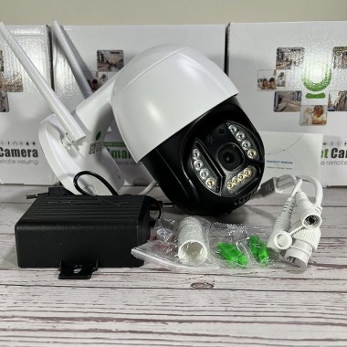 Поворотная Уличная Solar+Sim Камера Безопасноси SMAR 4G SOLAR CAM 1536P
