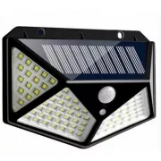Уличный настенный светильник Lesko SH-100 на солнечной батарее с датчиком движения 100 LED диодов