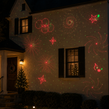 Вуличний новорічний лазерний проектор Star Shower Motion Laser Light
