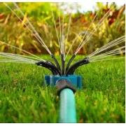 Умная система полива Multifunctional Water Sprinkler распылитель дождеватель для полива газона на 360 градусов