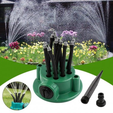Умная система полива Multifunctional Water Sprinkler распылитель дождеватель для полива газона на 360 градусов