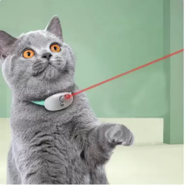 Умный лазерный ошейник для кошек и кошек Laser Collar интерактивная смарт со встроенным лазером