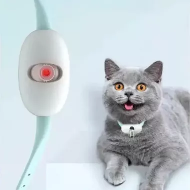 Умный лазерный ошейник для кошек и кошек Laser Collar интерактивная смарт со встроенным лазером