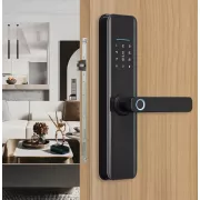 Дверний сенсорний замок з відбитком пальця,розумна біометрична дверна ручка, 4 способи відкриття