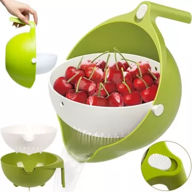 Универсальная миска – друшляк Mesh Strainer Drain Basket ∙ Хозяйственная силиконовая корзина со сливом 2в1 Универсальная миска – друшляк Mesh Strainer Drain Basket ∙ Хозяйственная силиконовая корзина со сливом 2в1