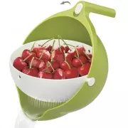 Универсальная миска – друшляк Mesh Strainer Drain Basket ∙ Хозяйственная силиконовая корзина со сливом 2в1