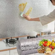 Універсальна самоклеюча нано-плівка для кухні (Алюмінієва фольга) 5м