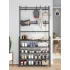 черная Универсальная вешалка для одежды New simple floor clothes rack 5 полок