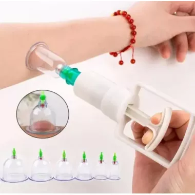 Вакуумные антицеллюлитные массажные банки 6 штук