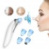 Вакуумный очиститель Derma suction DS Vacuum для профессиональной чистки кожи и пор лица - легкий компактный удобный прибор в использовании + 4 насадки, Белый