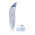 Вакуумный очиститель Derma suction DS Vacuum для профессиональной чистки кожи и пор лица - легкий компактный удобный прибор в использовании + 4 насадки, Белый