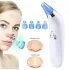 Вакуумный очиститель Derma suction DS Vacuum для профессиональной чистки кожи и пор лица - легкий компактный удобный прибор в использовании + 4 насадки, Белый