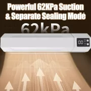 Вакуумный упаковщик пакетов Vacuum Sealer / Автоматический бытовой вакууматор с пакетами, вакуумайзер для упаковки и хранения пищи