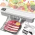 Вакуумный упаковщик пакетов Vacuum Sealer / Автоматический бытовой вакууматор с пакетами, вакуумайзер для упаковки и хранения пищи Вакуумный упаковщик пакетов Vacuum Sealer / Автоматический бытовой вакууматор с пакетами, вакуумайзер для упаковки и хранения пищи