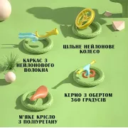 Велобег с дельфином, складной беговел от 2 до 5 лет, надувные колеса 12