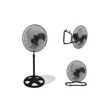 Вентилятор 3 в1 Wimpex 1807 Черно - Серебристый напольный настольный настенный охладитель с 3 скоростями