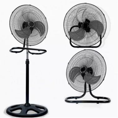 Вентилятор 3 в1 Wimpex 1807 Черно - Серебристый напольный настольный настенный охладитель с 3 скоростями