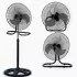 Вентилятор 3 в1 Wimpex 1807 Черно - Серебристый напольный настольный настенный охладитель с 3 скоростями