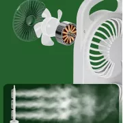 Вентилятор аккумуляторный, 1200мАч, от USB, S-31 / Мини вентилятор портативный / Настольный вентилятор