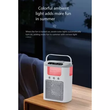 Вентилятор охладитель 3в1 Air Cooler Fan 1346 с USB-питанием, увлажнением и LED-подсветкой