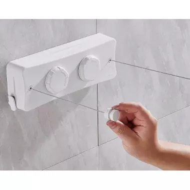 Веревка бельевая, складная настенная сушилка для белья Веревка бельевая, складная настенная сушилка для белья