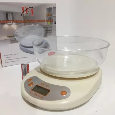 Ваги кухонні до 5 кг із чашкою D&T Smart DT-02 Ваги кухонні до 5 кг із чашкою D&T Smart DT-02