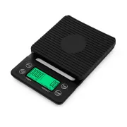 Ваги з таймером для кави Yieriy електронні для бариста з гумовим килимком / ваги настільні для кав'ярні, будинки, ресторанів