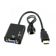 Відеоадаптер HDMI - VGA конвертер відео + аудіо 1080P