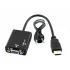 Відеоадаптер HDMI - VGA конвертер відео + аудіо 1080P Відеоадаптер HDMI - VGA конвертер відео + аудіо 1080P