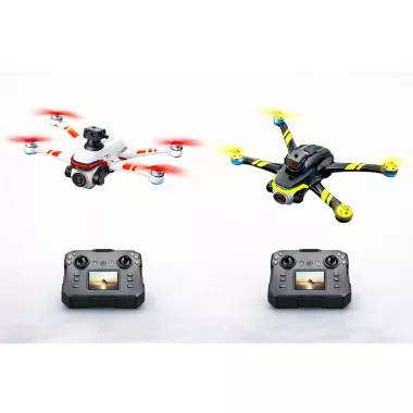 XKJ K15MAX Бездротовий дрон з екранним пультом дистанційного керування FPV-камерою, оптичним позиціонуванням та системою керування XKJ K15MAX Бездротовий дрон з екранним пультом дистанційного керування FPV-камерою, оптичним позиціонуванням та системою керування