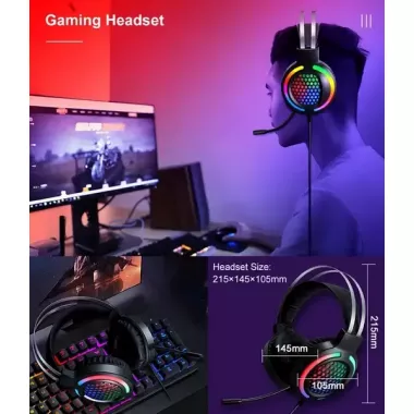 Игровой комплект клавиатура и мышь наушники коврик 4в1 Linmoni TF-400 Kit с RGB подсветкой для геймеров