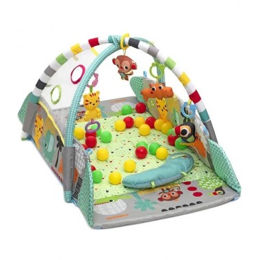 Ігровий килимок LEAN Toys 5в1 з кульками у подарунок / Килимок для розвитку X-647
