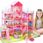 Игровой набор / Кукольный домик с мебелью и куклами Princess Home