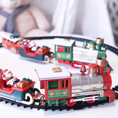 Игровой рождественский поезд от батареек, Christmas Classic / Набор праздничный экспресс