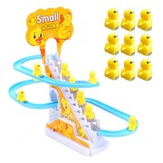 Ігровий центр гірка-трек із підіймачем Small-Duck інтерактивна іграшка ковзні качки з музикою