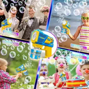 Іграшковий пістолет Бластер генератор мильних бульбашок Bubble Gun