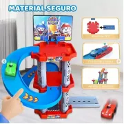 Игрушечный трек парковки Childrens Rail Car MH2004 Щенячий патруль 75 деталей 3 машинки