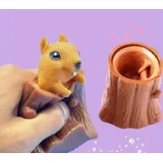 Игрушка антистресс Pop It Фуфлик - выпрыгивающая белка