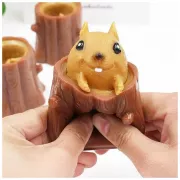 Игрушка антистресс Pop It Фуфлик - выпрыгивающая белка