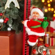 Игрушка Дед Мороз, на лестнице CX-5 музыкальная новогодняя игрушка