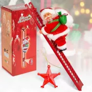 Игрушка Дед Мороз, на лестнице CX-5 музыкальная новогодняя игрушка