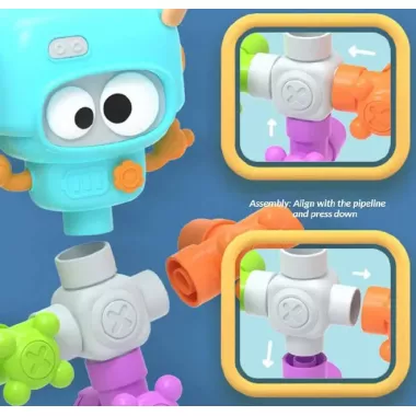 Игрушка для ванны Водный-робот фонтан 21 детали