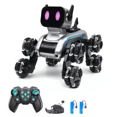 Игрушка-робот для детей, 2,4 ГГц пульт дистанционного управления, датчик жестов, трюковая автомобильная игрушка со светодиодной подсветкой Игрушка-робот для детей, 2,4 ГГц пульт дистанционного управления, датчик жестов, трюковая автомобильная игрушка со светодиодной подсветкой