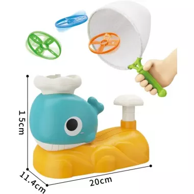 Интерактивная детская игрушка летающая тарелка фрисби Small Whale