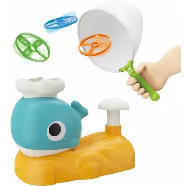 Интерактивная детская игрушка летающая тарелка фрисби Small Whale